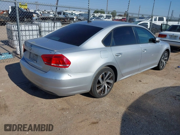 2014 Volkswagen Passat Wolfsburg Edition with VIN 1VWAS7A39EC068493, listed as a IAAI auction lot 42225256 with 183,853 mi miles and . Bid and sale history available at DreamBid. Image 4.