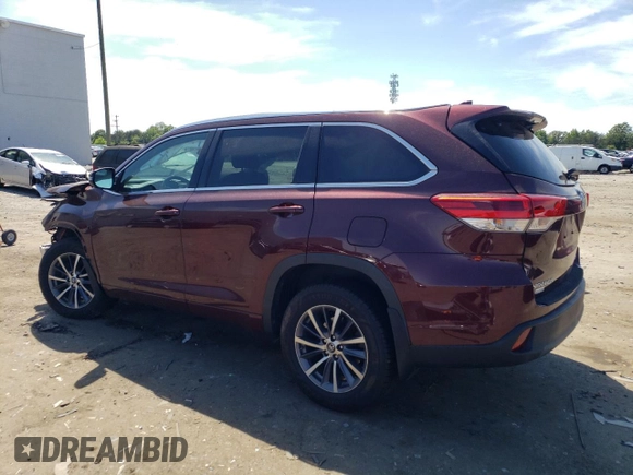 2018 Toyota Highlander SE with VIN 5TDJZRFH1JS880264, listed as a Copart auction lot 57509965 with 93,064 mi miles and Salvage title. Bid and sale history available at DreamBid. Image 2.
