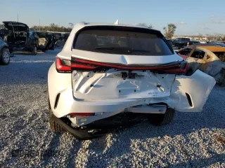 2025 Lexus NX with VIN JTJHGCEZ5S2023396, listed as a Copart auction lot 45227845 with 9,898 mi miles and Salvage Title. Bid and sale history available at carsss.com. Image 6.