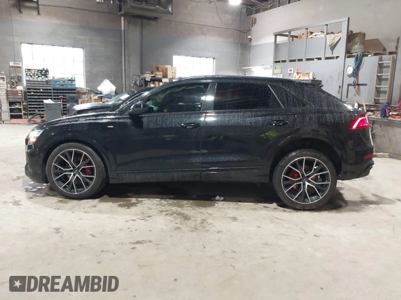 2019 Audi Q8 Premium Plus with VIN WA1EVAF18KD037817, listed as a IAAI auction lot 41922109 with 54,602 mi miles and . Bid and sale history available at DreamBid. Image 14.