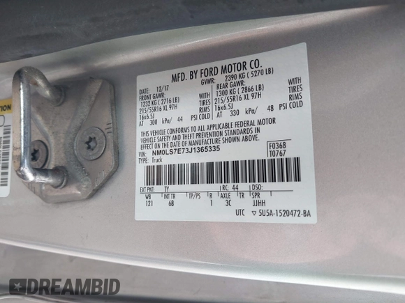 2018 Ford Transit Connect XL с VIN NM0LS7E73J1365335, выставлен на аукционе IAAI как лот 42525074 с пробегом 149 854 миль миль и . История ставок и продаж доступна на DreamBid. Изображение 9.