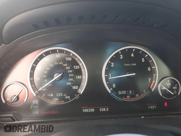 2016 BMW X3 xDrive28i with VIN 5UXWX9C57G0D77275, listed as a Copart auction lot 52370655 with 106,358 mi miles and Salvage Title. Bid and sale history available at DreamBid. Image 9.