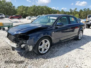 2007 Audi A4 2.0T with VIN WAUAF78E87A014760, listed as a Copart auction lot 76786144 with 121,312 mi miles and Salvage title. Bid and sale history available at DreamBid. Image 1.