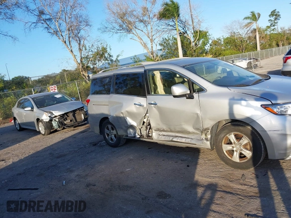 2017 Nissan Quest SV with VIN JN8AE2KP6H9169849, listed as a IAAI auction lot 41565284 with 154,656 mi miles. Bid and sale history available at carsss.com. Image 6.