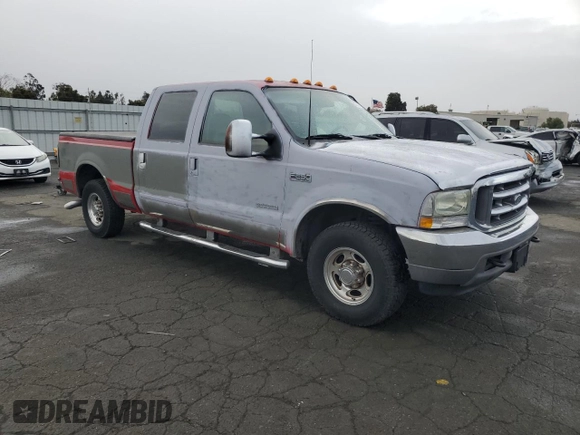 2003 Ford Super Duty F-250 XL with VIN 1FTNW20P03EC34109, listed as a Copart auction lot 81743914 with 202,513 mi miles and Salvage Title. Bid and sale history available at carsss.com. Image 4.