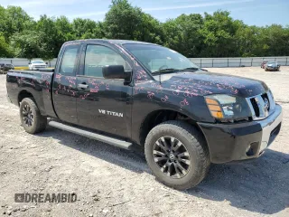 2008 Nissan Titan XE with VIN 1N6BA06A88N301438, listed as a Copart auction lot 59638385 with 122,576 mi miles and Salvage title. Bid and sale history available at DreamBid. Image 4.