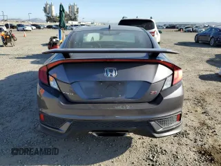 2018 Honda Civic Si Coupe with VIN 2HGFC3A56JH756637, listed as a Copart auction lot 49701635 with 64,789 mi miles and Salvage Title. Bid and sale history available at carsss.com. Image 6.
