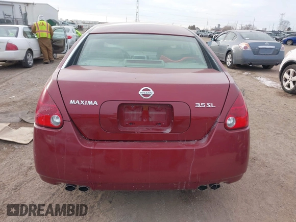 2005 Nissan Maxima 3.5 SL with VIN 1N4BA41E75C808199, listed as a IAAI auction lot 41287107 with 845,005 mi miles. Bid and sale history available at carsss.com. Image 16.