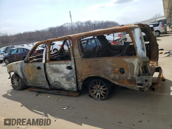 2014 Ford Expedition Max XLT with VIN 1FMJK1H55EEF43287, listed as a Copart auction lot 53469165 with Not provided miles and Non repairable. Bid and sale history available at DreamBid. Image 2.
