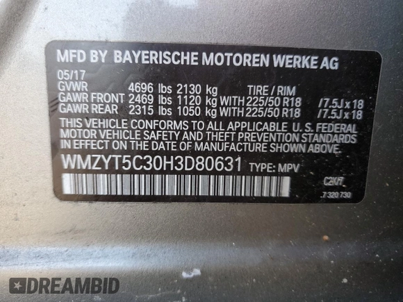 2017 MINI Countryman Cooper S z VIN WMZYT5C30H3D80631, wystawiony jako Copart lot #49418345 z przebiegiem 103 922 mil mil oraz Nie do naprawy • Non repairable. Historia ofert i sprzedaży dostępna na DreamBid. Obrazek 12.