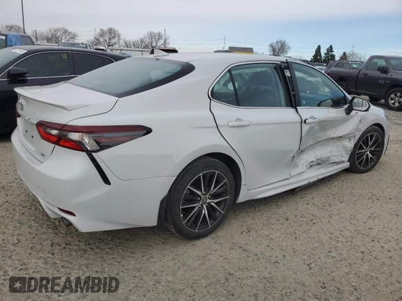 2023 Toyota Camry SE with VIN 4T1G11AK8PU139888, listed as a Copart auction lot 44609775 with 10,931 mi miles and Salvage Title. Bid and sale history available at DreamBid. Image 3.
