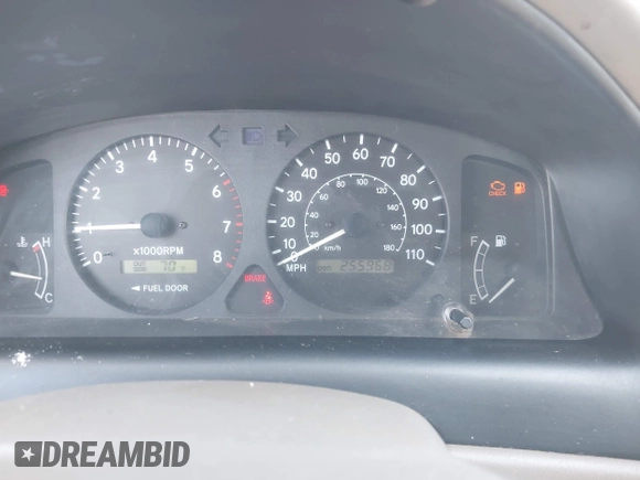 1998 Toyota Corolla VE z VIN 2T1BR18E2WC019524, wystawiony jako IAAI lot #41997009 z przebiegiem 255 968 mil mil oraz . Historia ofert i sprzedaży dostępna na DreamBid. Obrazek 7.