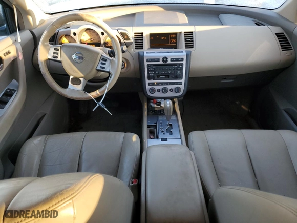 2004 Nissan Murano SL with VIN JN8AZ08W64W340232, listed as a Copart auction lot 88932625 with 124,135 mi miles and Clean Title. Bid and sale history available at carsss.com. Image 8.