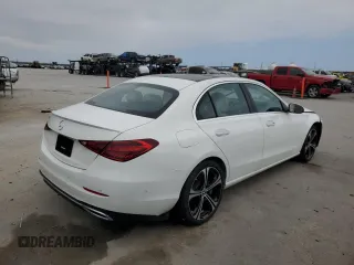 2024 Mercedes-Benz C 300 with VIN W1KAF4GB8RR164810, listed as a Copart auction lot 41474685 with 7,952 mi miles and Salvage Title. Bid and sale history available at DreamBid. Image 3.