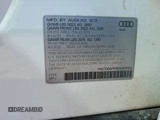 2014 Audi Q5 Premium Plus с VIN WA1DGAFP6EA044068, выставлен на аукционе Copart как лот 54274865 с пробегом 197 536 миль миль и Чистый • Clean title. История ставок и продаж доступна на DreamBid. Изображение 14.
