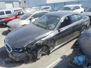 2023 BMW 5 Series 530e with VIN WBA13AG00PCL24045, listed as a Copart auction lot 84961634 with Not provided miles and Salvage title. Bid and sale history available at DreamBid. Image 1.