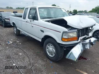 1996 Ford F-250 with VIN 1FTHX25H2TEB08474, listed as a IAAI auction lot 42399600 with 143,415 mi miles and . Bid and sale history available at DreamBid. Image 1.
