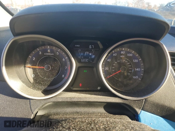 2014 Hyundai Elantra Coupe with VIN KMHDH6AH2EU025169, listed as a Copart auction lot 82204554 with 68,301 mi miles and Salvage Title. Bid and sale history available at carsss.com. Image 9.