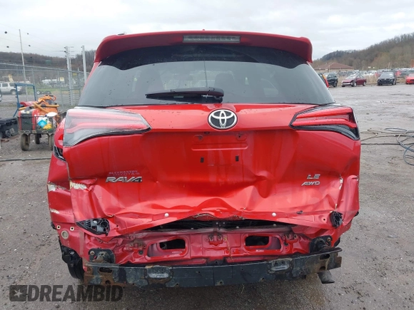 2017 Toyota RAV4 LE with VIN JTMBFREV7HJ105494, listed as a IAAI auction lot 41963621 with 143,794 mi miles. Bid and sale history available at carsss.com. Image 6.