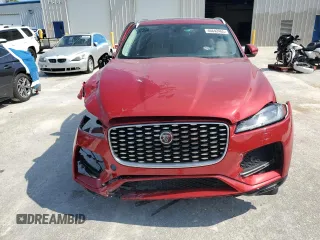 2022 Jaguar F-Pace S with VIN SADCJ2EXXNA698439, listed as a Copart auction lot 46642465 with 21,941 mi miles and Non repairable. Bid and sale history available at DreamBid. Image 5.
