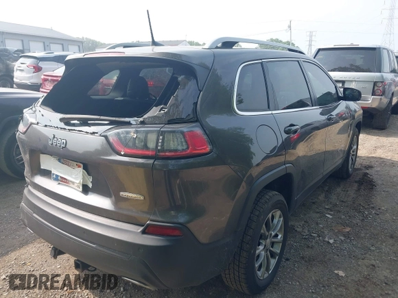 2019 Jeep Cherokee Latitude Plus with VIN 1C4PJLLX3KD110171, listed as a IAAI auction lot 42495044 with 65,625 mi miles and . Bid and sale history available at DreamBid. Image 4.