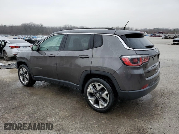 2019 Jeep Compass Limited with VIN 3C4NJCCB8KT675988, listed as a Copart auction lot 43600735 with 107,775 mi miles and Salvage Title. Bid and sale history available at carsss.com. Image 2.