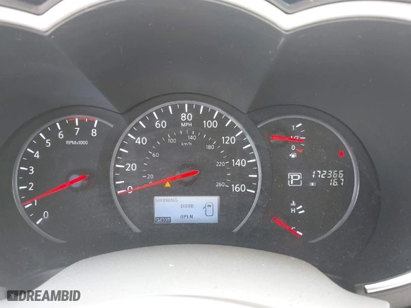 2012 Nissan Quest SL with VIN JN8AE2KP8C9050791, listed as a IAAI auction lot 42009295 with 172,366 mi miles. Bid and sale history available at carsss.com. Image 7.
