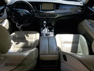 2015 Hyundai Equus Signature with VIN KMHGH4JH3FU099414, listed as a Copart auction lot 53717325 with 133,561 mi miles and Salvage Title. Bid and sale history available at DreamBid. Image 8.