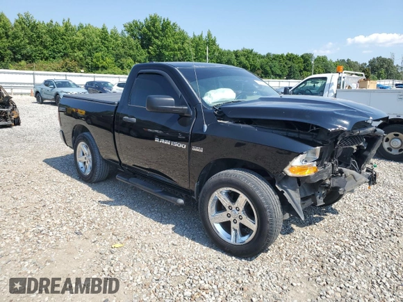 2012 Ram 1500 Express with VIN 3C6JD6AT1CG162778, listed as a Copart auction lot 59960355 with 94,441 mi miles and Salvage title. Bid and sale history available at DreamBid. Image 4.