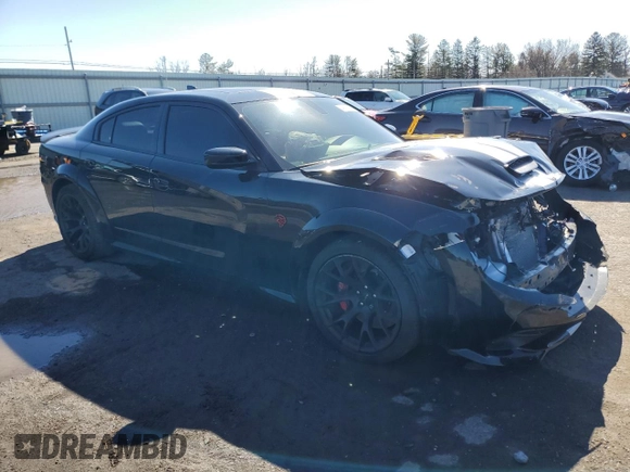 2023 Dodge Charger SRT Hellcat Widebody Jailbreak with VIN 2C3CDXL97PH615322, listed as a Copart auction lot 49891025 with 20,508 mi miles and Salvage Title. Bid and sale history available at carsss.com. Image 4.