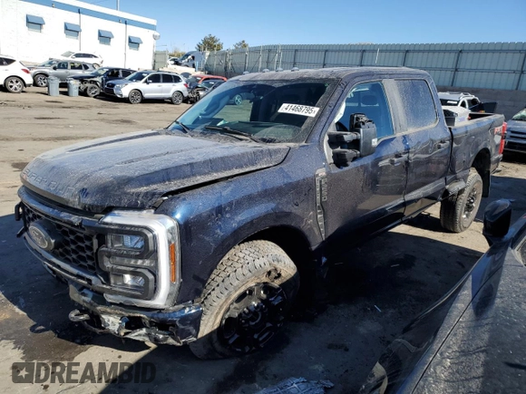 2024 Ford Super Duty F-250 SRW XL with VIN 1FT8W2BA8REF47973, listed as a Copart auction lot 41468795 with 129 mi miles and Salvage Title. Bid and sale history available at carsss.com. Image 1.