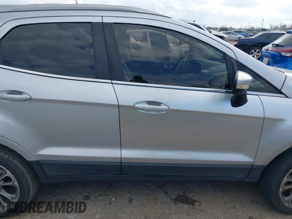 2019 Ford EcoSport Titanium with VIN MAJ6S3KL1KC267698, listed as a IAAI auction lot 41502722 with 83,673 mi miles and . Bid and sale history available at DreamBid. Image 13.