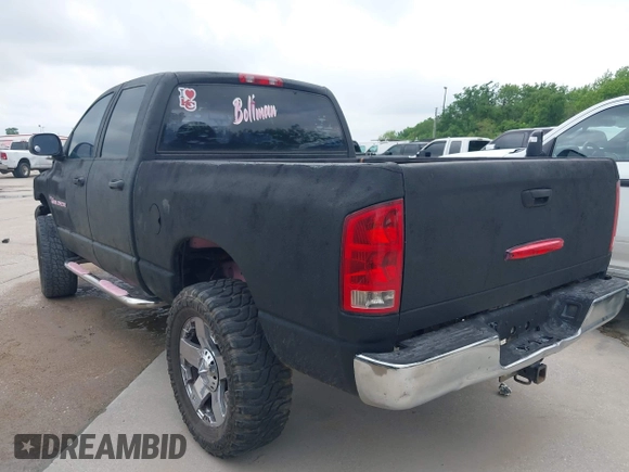 2004 Dodge Ram 2500 SLT with VIN 3D7KU28D04G103040, listed as a IAAI auction lot 42048102 with 253,181 mi miles. Bid and sale history available at carsss.com. Image 3.
