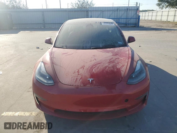 2023 Tesla Model 3 with VIN 5YJ3E1EA1PF468434, listed as a Copart auction lot 74127924 with Not provided miles and Salvage title. Bid and sale history available at DreamBid. Image 5.