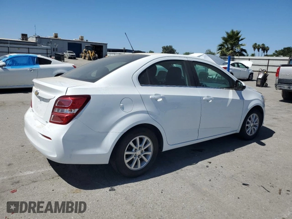 2018 Chevrolet Sonic LT with VIN 1G1JD5SGXJ4114333, listed as a Copart auction lot 60849815 with 44,074 mi miles and Salvage title. Bid and sale history available at DreamBid. Image 3.