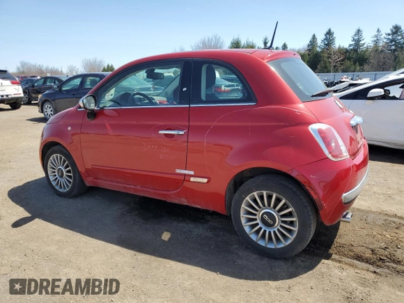 2012 FIAT 500 Lounge with VIN 3C3CFFCR8CT189002, listed as a Copart auction lot 54694095 with 117,497 mi miles and Clean title. Bid and sale history available at DreamBid. Image 2.