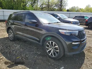 2020 Ford Explorer ST with VIN 1FM5K8GC4LGB19224, listed as a Copart auction lot 54730705 with Not Provided miles and Salvage Title. Bid and sale history available at DreamBid. Image 4.