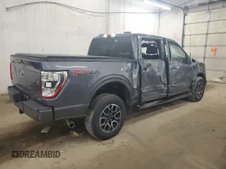 2022 Ford F-150 XL with VIN 1FTFW1E82NKF01075, listed as a Copart auction lot 51928525 with 45,342 mi miles and Salvage Title. Bid and sale history available at DreamBid. Image 3.