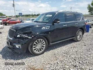 2015 Infiniti QX80 with VIN JN8AZ2ND2F9770162, listed as a Copart auction lot 59990355 with 155,207 mi miles and Salvage title. Bid and sale history available at DreamBid. Image 1.