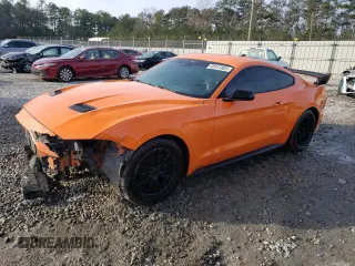 2021 Ford Mustang EcoBoost with VIN 1FA6P8TH2M5117907, listed as a Copart auction lot 88915905 with 75,259 mi miles and Salvage Title. Bid and sale history available at carsss.com. Image 1.