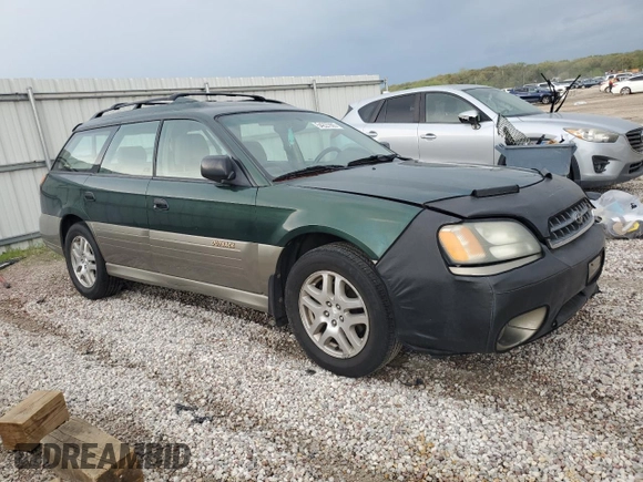2003 Subaru Legacy Outback with VIN 4S3BH675437644747, listed as a Copart auction lot 54227905 with 199,281 mi miles and Salvage title. Bid and sale history available at DreamBid. Image 4.