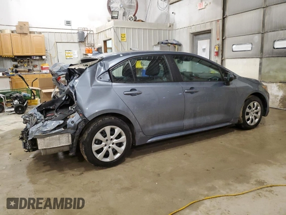 2022 Toyota Corolla LE with VIN 5YFEPMAE0NP271706, listed as a Copart auction lot 44110815 with 77,642 mi miles and Salvage Title. Bid and sale history available at carsss.com. Image 3.