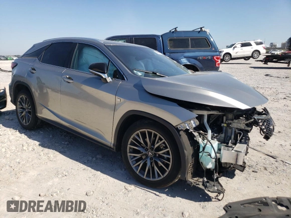 2022 Lexus RX with VIN 2T2YZMDA2NC324580, listed as a Copart auction lot 48771275 with 0 mi miles and Salvage Title. Bid and sale history available at carsss.com. Image 4.