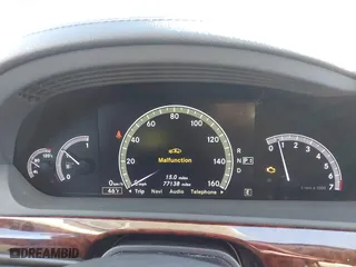2012 Mercedes-Benz S-Class S 550 with VIN WDDNG7DB9CA461272, listed as a IAAI auction lot 41376537 with 77,138 mi miles. Bid and sale history available at carsss.com. Image 7.