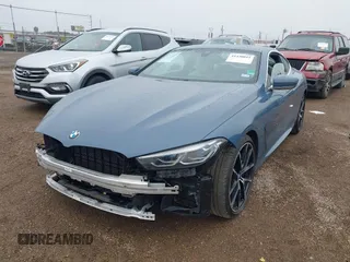 2020 BMW 8 Series M850i xDrive with VIN WBABC4C03LCE83098, listed as a IAAI auction lot 41430012 with 27,073 mi miles. Bid and sale history available at carsss.com. Image 2.