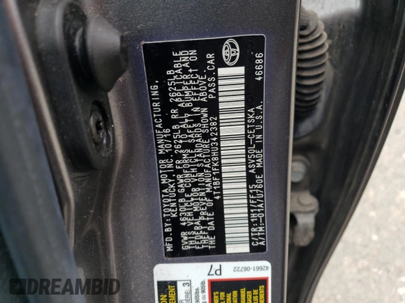 2017 Toyota Camry XLE with VIN 4T1BF1FK8HU342382, listed as a Copart auction lot 47982285 with 79,857 mi miles and Salvage Title. Bid and sale history available at carsss.com. Image 14.