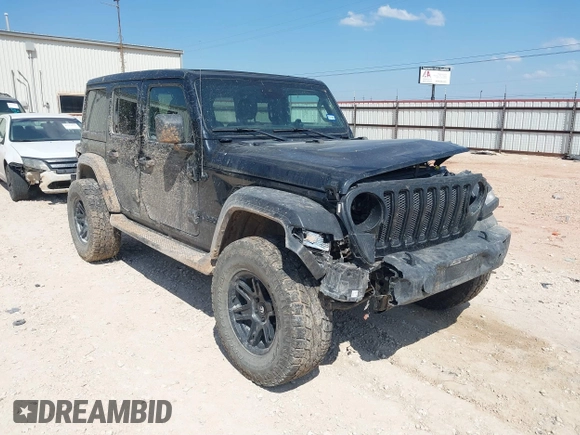 2022 Jeep Wrangler Unlimited Sport with VIN 1C4HJXDG7NW120432, listed as a IAAI auction lot 40498948 with 11,235 mi miles and . Bid and sale history available at DreamBid. Image 1.