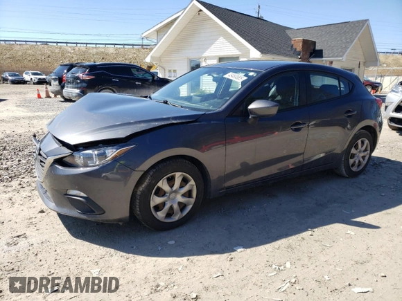 2016 Mazda 3 i Sport with VIN JM1BM1J76G1327232, listed as a Copart auction lot 49493865 with 120,288 mi miles and Salvage Title. Bid and sale history available at DreamBid. Image 1.