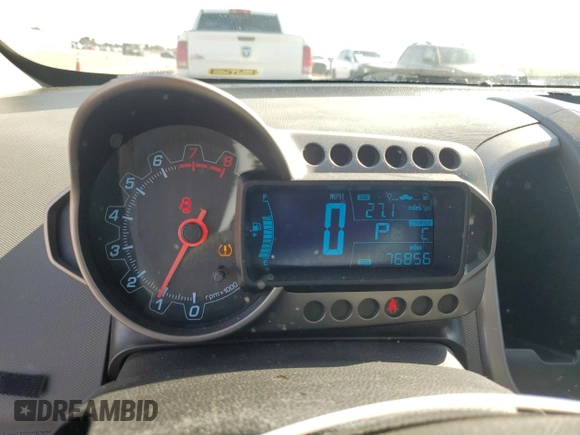 2014 Chevrolet Sonic LT with VIN 1G1JC6SH7E4223789, listed as a Copart auction lot 49537395 with 76,856 mi miles and Salvage Title. Bid and sale history available at carsss.com. Image 9.