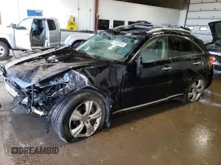 2010 Infiniti FX35 with VIN JN8AS1MWXAM854771, listed as a Copart auction lot 70682914 with 163,118 mi miles and Salvage Title. Bid and sale history available at carsss.com. Image 1.